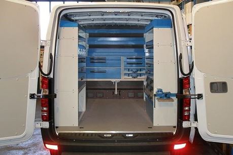 01_ Racking in a Mercedes van by Syncro System North America 
